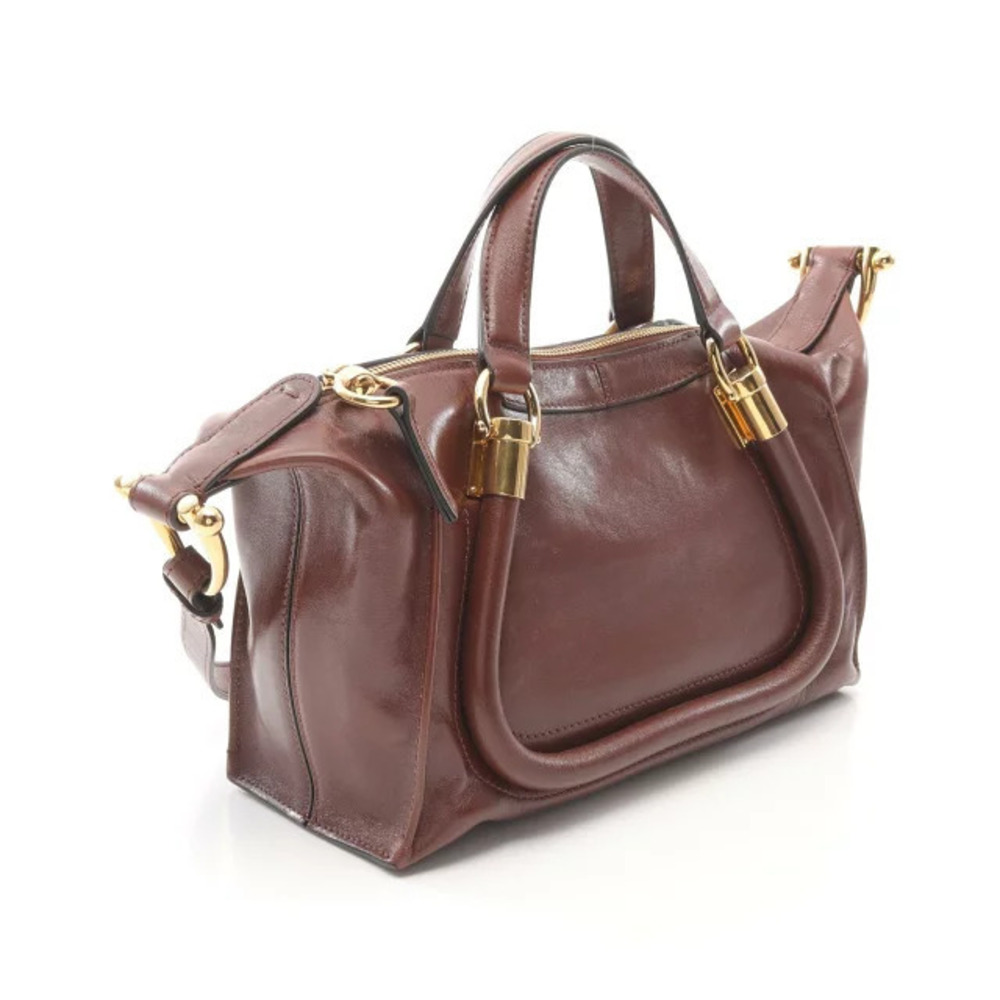 Chloe Paraty Brown Handbag Leather Bag Brown